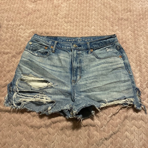 American Eagle Outfitters Pants - Highest Rise, 90s Boyfriend denim shorts
